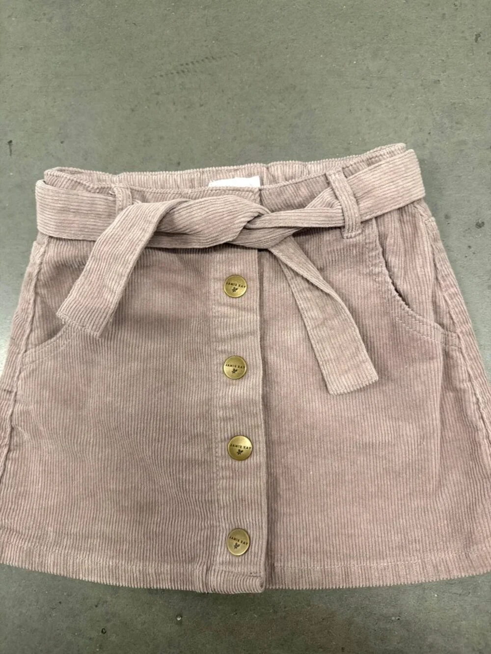 Jamie Kay Belted Corduroy Skirt Purple Size 5Y